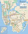 Official New York City Subway Map 2013 vc