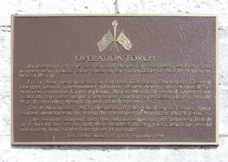 Operation Torch plaque persp