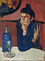 Pablo Picasso, 1901-02, Femme au café (Absinthe Drinker), oil on canvas, 73 x 54 cm, Hermitage Museum, Saint Petersburg, Russia