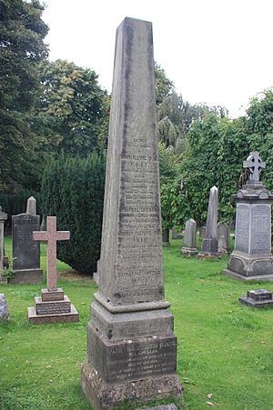 Prof John Fleming's grave, Dean Cemetery