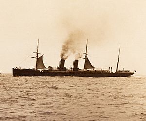 RMS Etruria underway