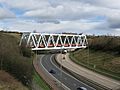 Railway Bridge over the M80 Motorway - geograph.org.uk - 1225138
