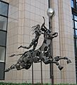 Statue of Europa outside Council building in Brussels