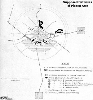 Supposed Defenses of Polesti Area on August 1, 1943
