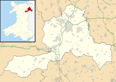 Overton is located in Wrexham