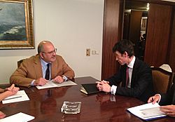 Συνάντηση ΑΝΥΠΕΞ, Ν. Ξυδάκη, με τον Βρετανό Υπουργό Επικρατείας για τη Διεθνή Αναπτυξιακή Συνεργασία, Rory Stewart (ΥΠΕΞ, 22.9.2016) (29568248890)
