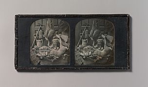 -Stereograph Still-life of Game with Rake and Onion Jar- MET DP700228