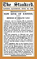 19060630 Empress of Ireland Sails - The London Standard
