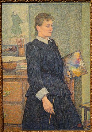 Anna Boch by Theo van Rysselberghe, c. 1889 - Museum of Fine Arts, Springfield, MA - DSC04134