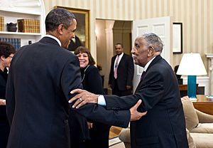 Barack Obama and Rev. Dr. Joseph Lowery 2011-01-18