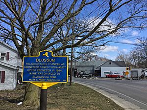 Blossom NY historical marker
