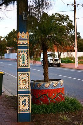 Brompton, Adelaide - painted Stobie pole 2.jpg