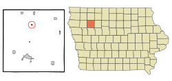 Location of Rembrandt, Iowa