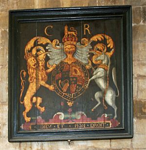 Charles II arms - Beverley Minster