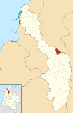 Location of the municipality and town of Margarita, Bolívar in the Bolívar Department of Colombia