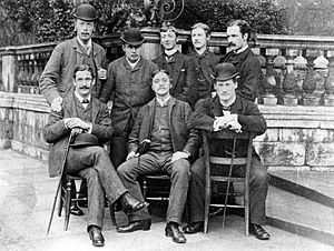 D'Arcy Wentworth Thompson and group. Trinity College, Cambridge. ca. 1883