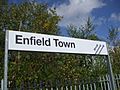 Enfield Town stn signage