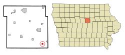 Location of Union, Iowa