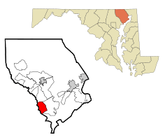 Location of Joppatowne, Maryland
