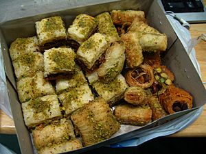 Iraqi food-Baklava and others