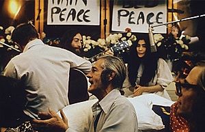 John Lennon performing Give Peace a Chance 1969