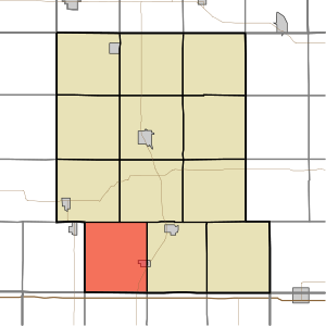 Map highlighting Oakfield Township, Audubon County, Iowa.svg