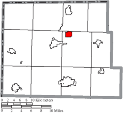 Location of Holiday City in Williams County