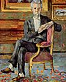 Portrait de Victor Chocquet assis, par Paul Cézanne