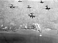 Preinvasion bombing of Pointe du Hoc