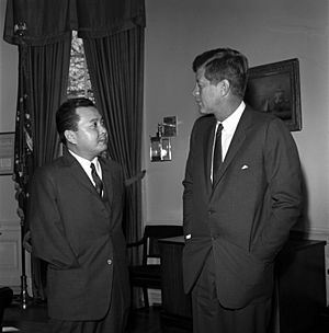 President John F. Kennedy and Daniel Inouye