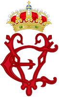 Royal Monogram of Queen Victoria Eugenie of Spain