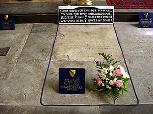 Shakespeare grave -Stratford-upon-Avon -3June2007