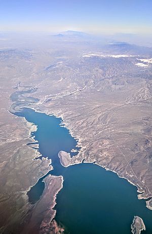 Theodore Roosevelt Lake aerial