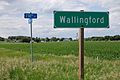 Wallingford Iowa town sign