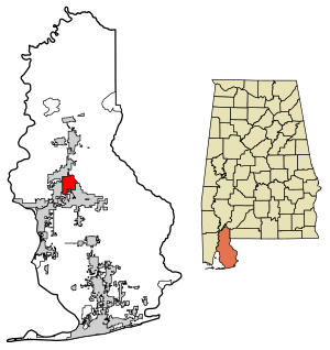 Location of Stapleton in Baldwin County, Alabama.