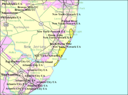 Census Bureau map of Long Beach Township, New Jersey