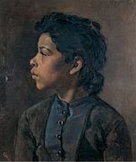 Elizabeth Nourse - Head of a Girl ca 1882