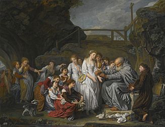 Jean-Baptiste Greuze The Hermit, Or The Distributor Of Rosaries