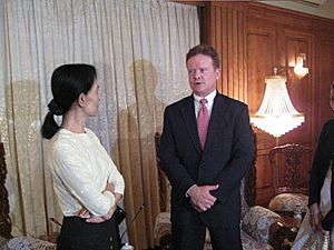 Jim Webb with Aung San Suu Kyi