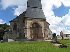 The church in Manneville-la-Pipard