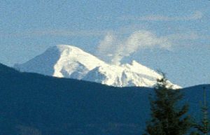Mount Baker steam plume from Bellingham, WA, 1999