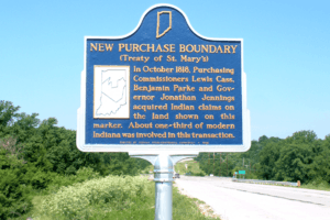 New Purchase Boundary marker (Delphi, Indiana)