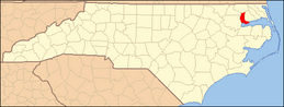 North Carolina Map Highlighting Chowan County.PNG