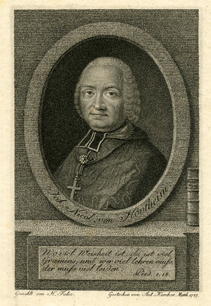 Portrait Johann Nikolaus von Hontheim