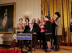 President and Mrs. Bush Celebrate Women's History Month and International Women's Day