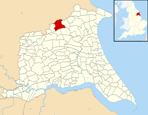Sledmere UK parish locator map