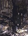 Two women standing inside a cavern (3247306851)