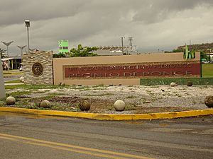 Univ. Interamericana, entrada, Bo. Sabanetas, Ponce, Puerto Rico, mirando al noroeste (DSC01593)