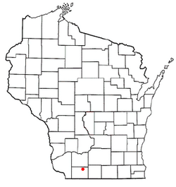 Location of Fayette, Wisconsin