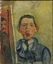 1918, Soutine, Self Portrait